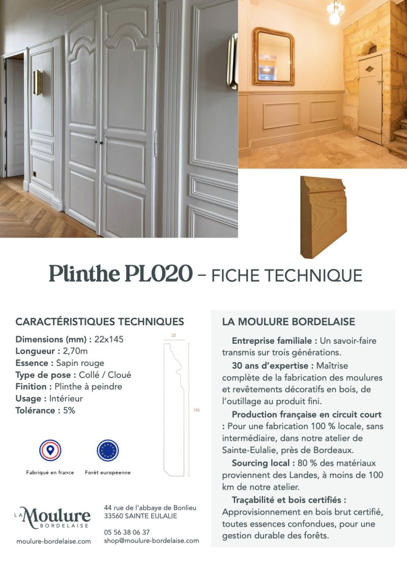 FT PLINTHE PL020