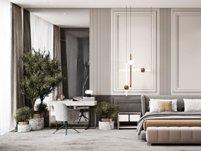 Moulures sur mesure pour chambres d'hôtels de luxe